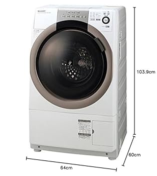 Amazon | シャープ 7.0kg ドラム式洗濯乾燥機【左開き】ホワイト